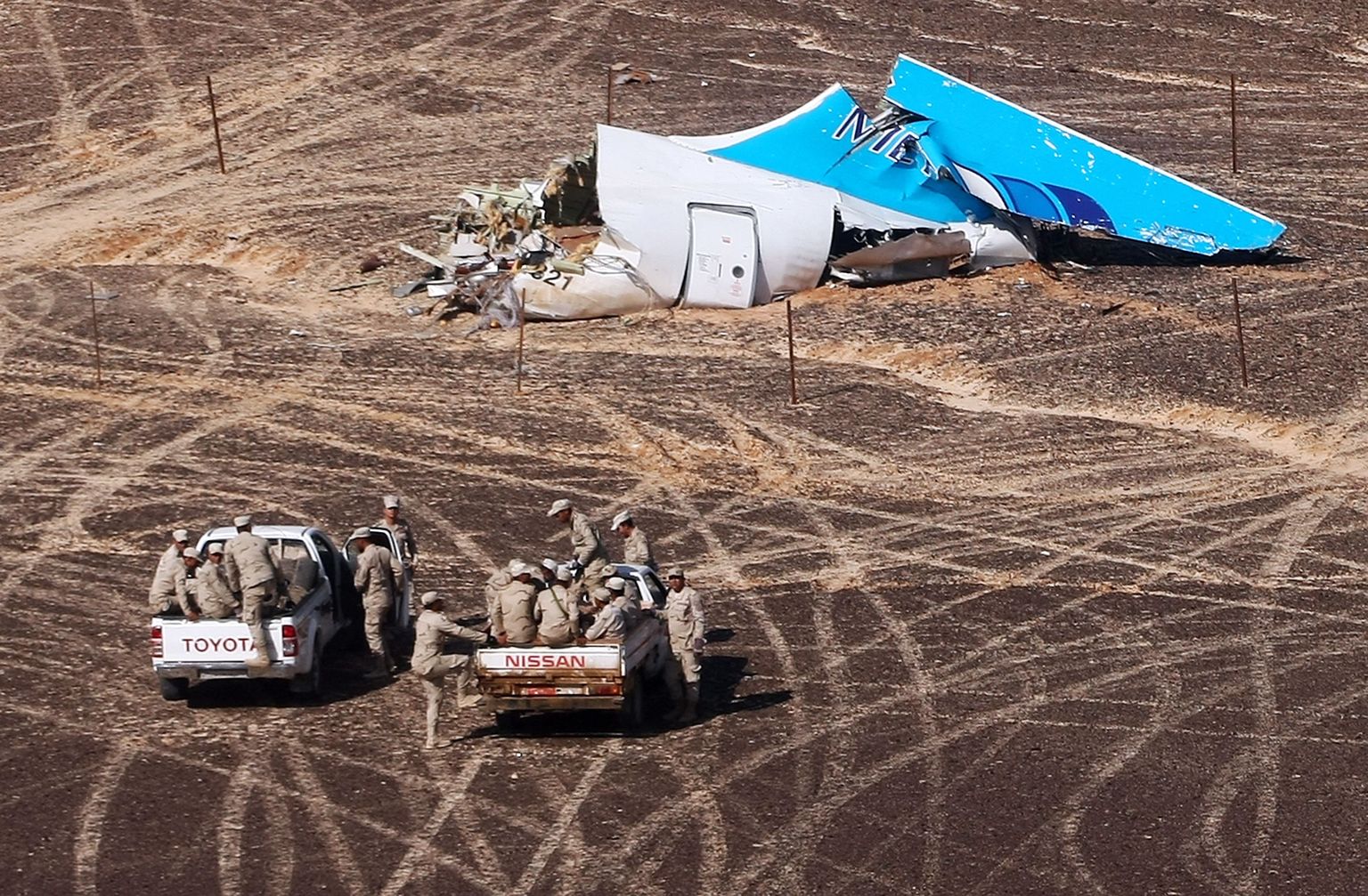 Venemaa lennufirma Kogalõmavia lennuki jäänused Siinai poolsaarel