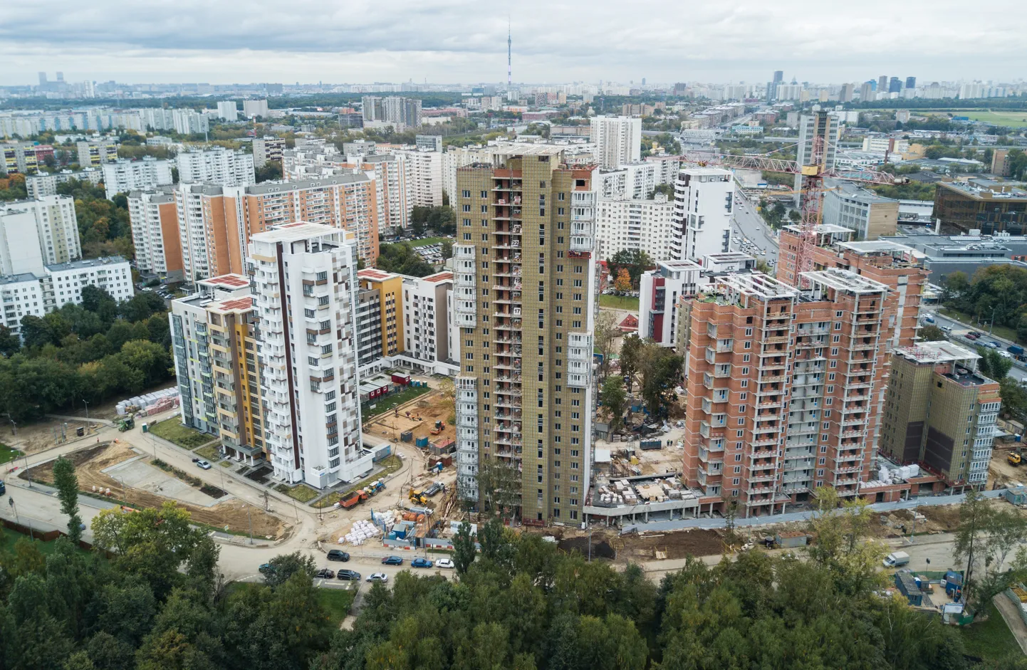 Kortermajad Venemaa pealinnas Moskvas.