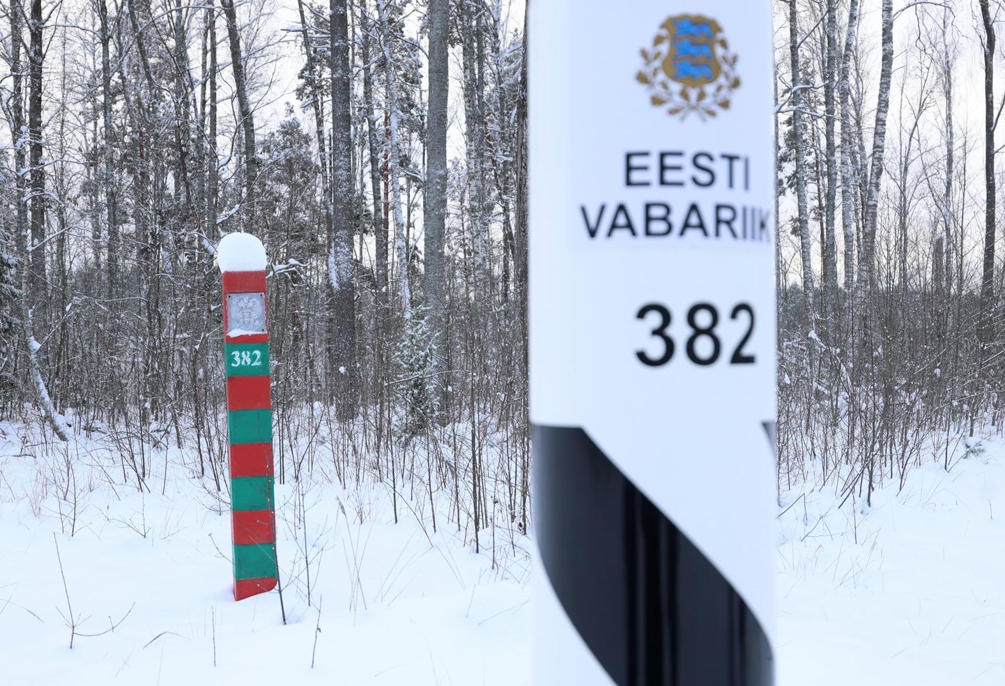 Эстонско-российская граница.