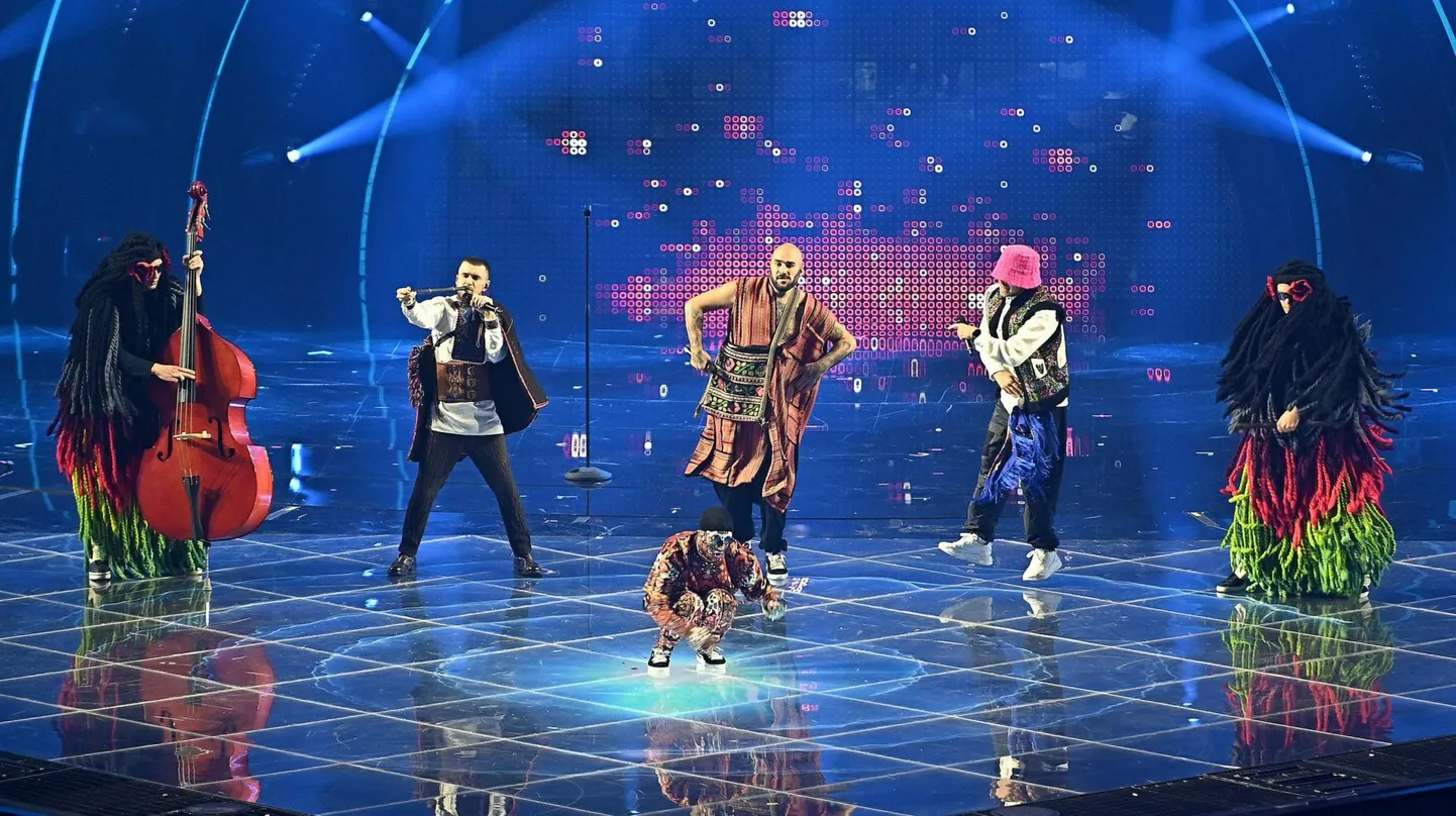 Tänavuse Eurovisiooni ülekaalukad võitjad, Kalush Orchestra Ukrainast.