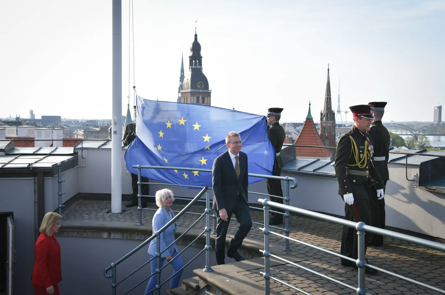Поднятие флага ЕС