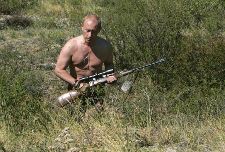Vladimir Putin 2007 Siberis Tõva piirkonnas jahil