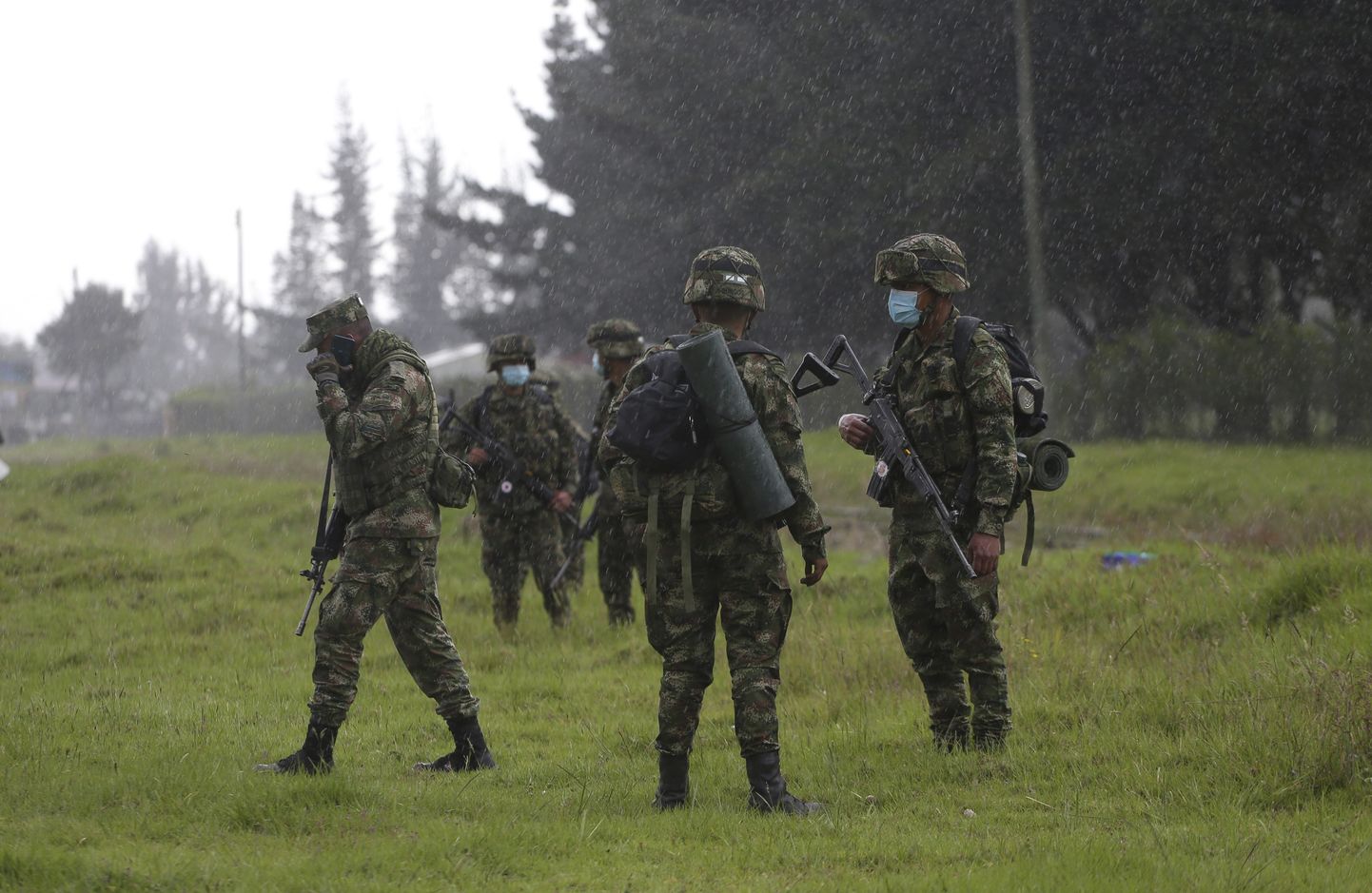 Colombia sõdurid. Foto on illustreeriv.