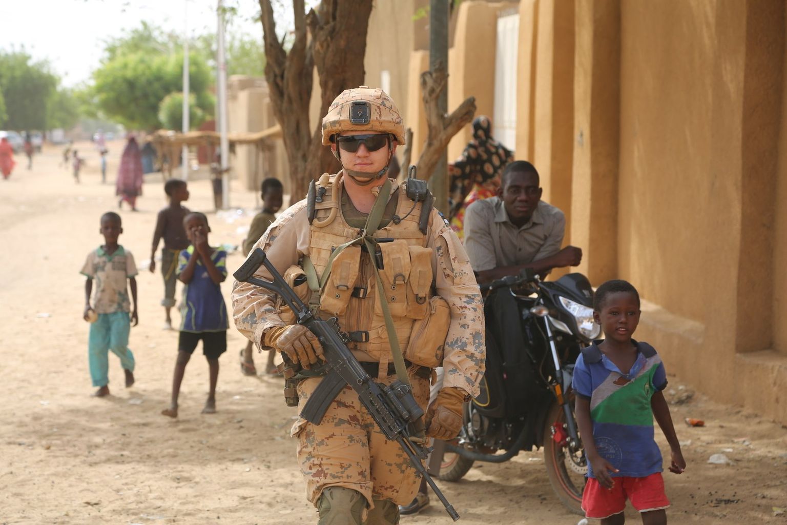 Военный в Мали.