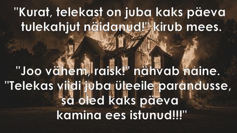 Telekast on juba kaks päeva tulekahjut näidanud