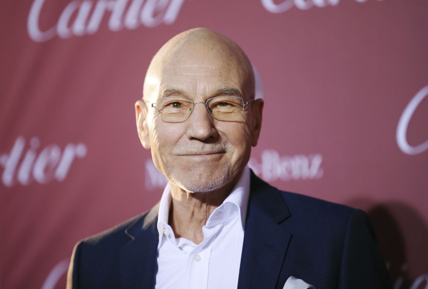Actor Patrick Stewart poses at the 26th Annual Palm Springs International Film Festival Awards Gala in Palm Springs, California January 3, 2015. REUTERS/Danny Moloshok (UNITED STATES - Tags: ENTERTAINMENT)