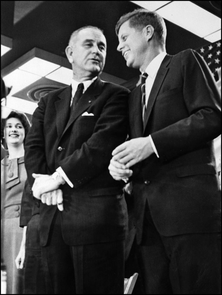President John Kennedy ja asepresident Lyndon Johnson