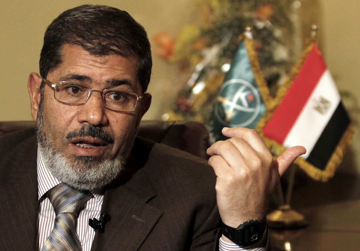 Vastloodud Vabaduse ja Õigluse Partei liider Mohamed Mursi.