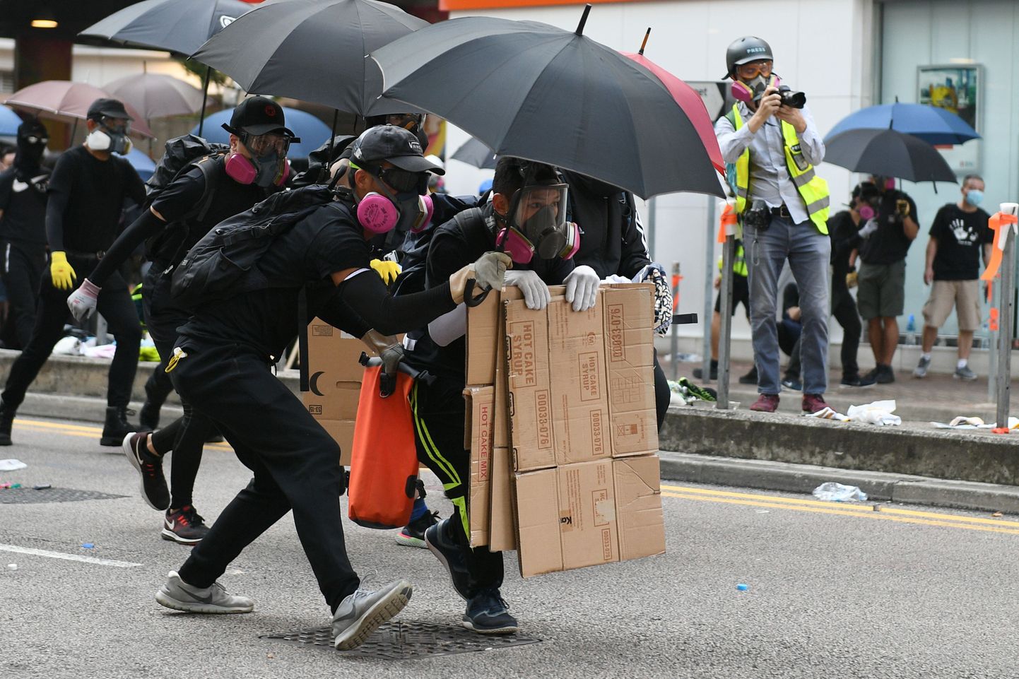 Meeleavaldajad Hongkongis.