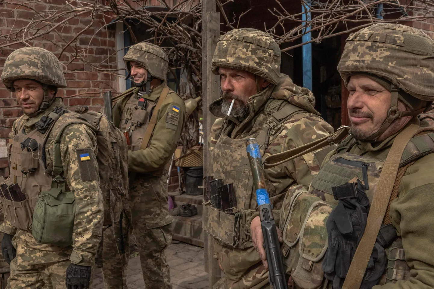 Ukraina sõdurid Avdijivka lähistel 3. aprillil 2024. aastal. Pilt on illustratiivne.