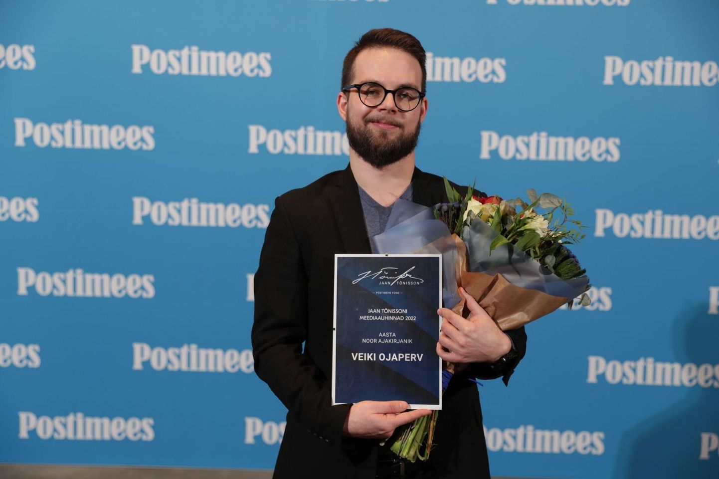 Veiki Ojaperv tunnistati Jaan Tõnissoni ajakirjandusauhindade jagamisel aasta nooreks ajakirjanikuks.
