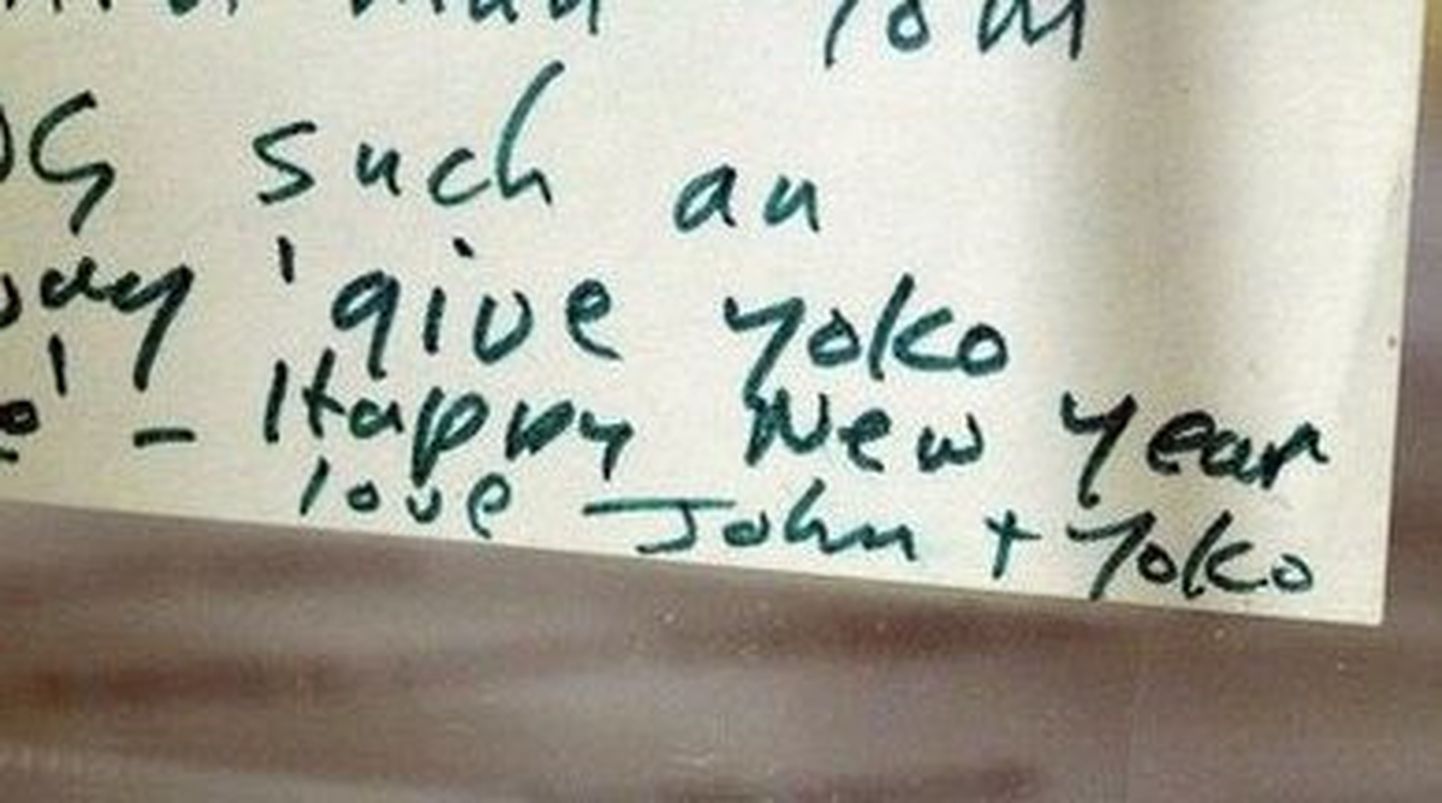 John Lennoni kiri jõudis adressaadini 34 aastat hiljem