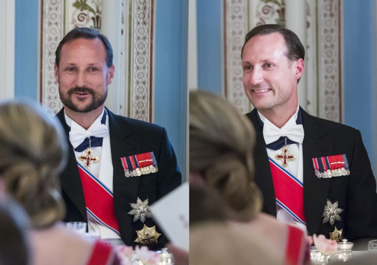 Norra kroonprints Haakon habemega ja habemeta