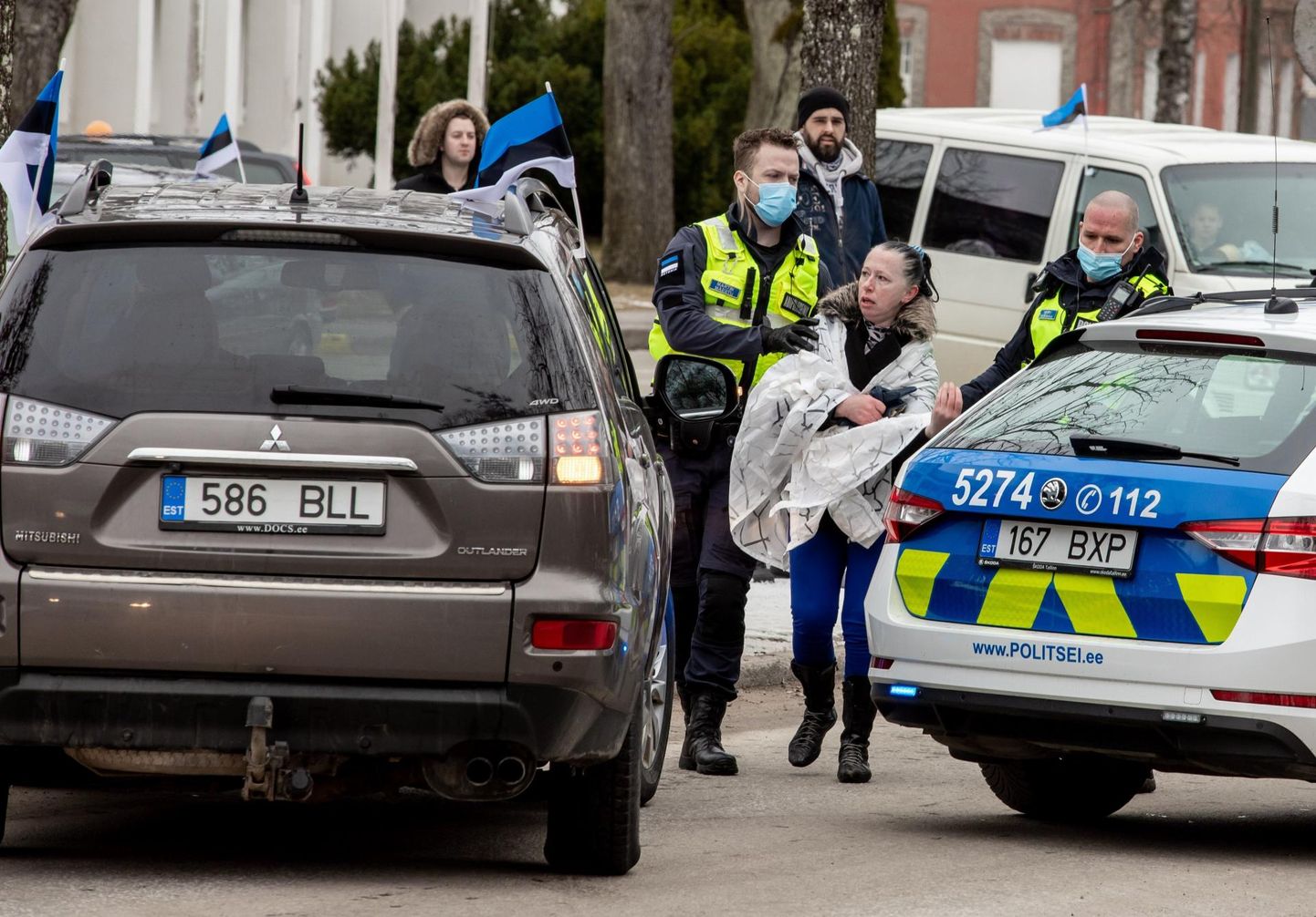 Tänavu märtsis toimus Pärnuski koroonameetmete vastane meeleavaldus. 