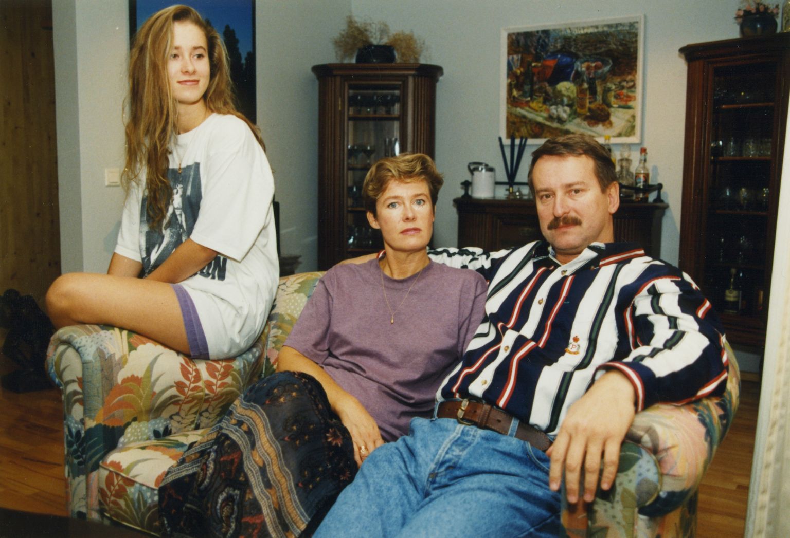 Kaja Kallas koos perega 1990. aastatel