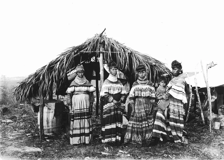 Индейское племя, примерно 1916 год, Флорида