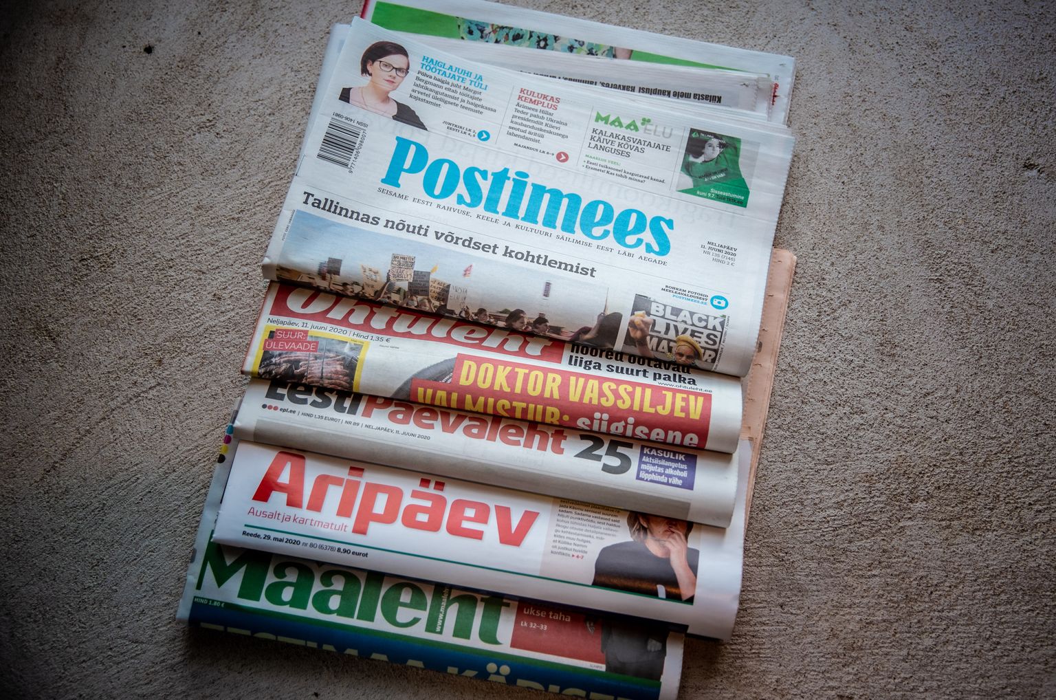 Эстонские газеты.