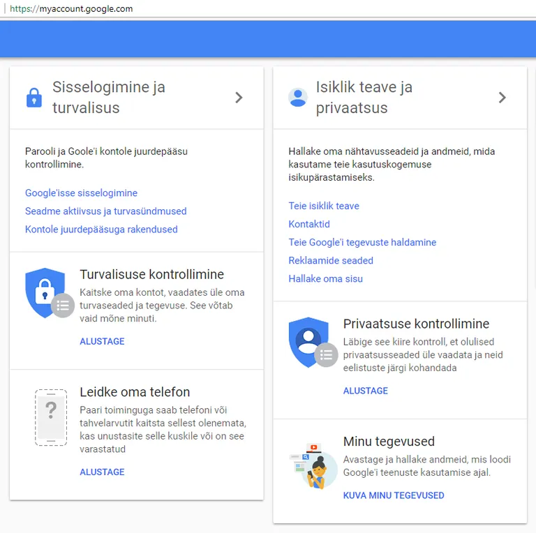 Google konto seadistamine – Leidke oma telefon.