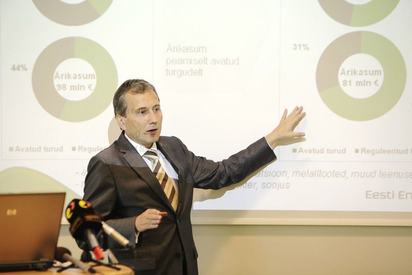 Eesti Energia juht Sandor Liive ütles eile, et firma tegutseb sisuliselt vabaturuettevõttena.