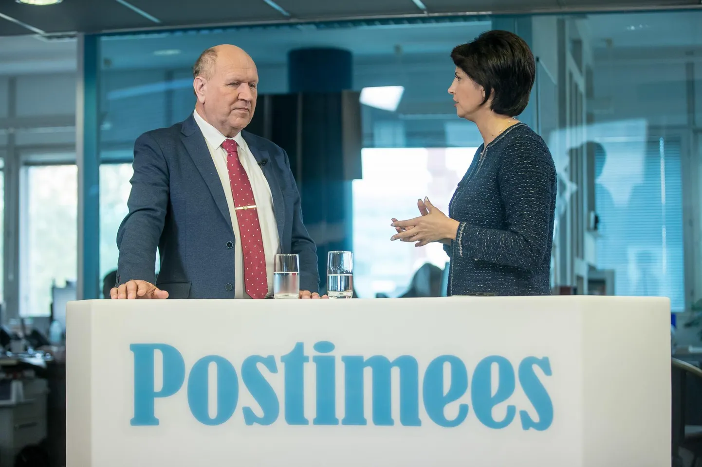 Mart Helme ja Jelena Poverina mullu septembriis saates «Otse Postimehest».