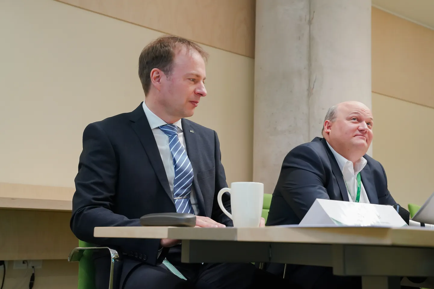 Eesti Energia juhatuse esimees Hando Sutter ja juhatuse liige Andri Avila.