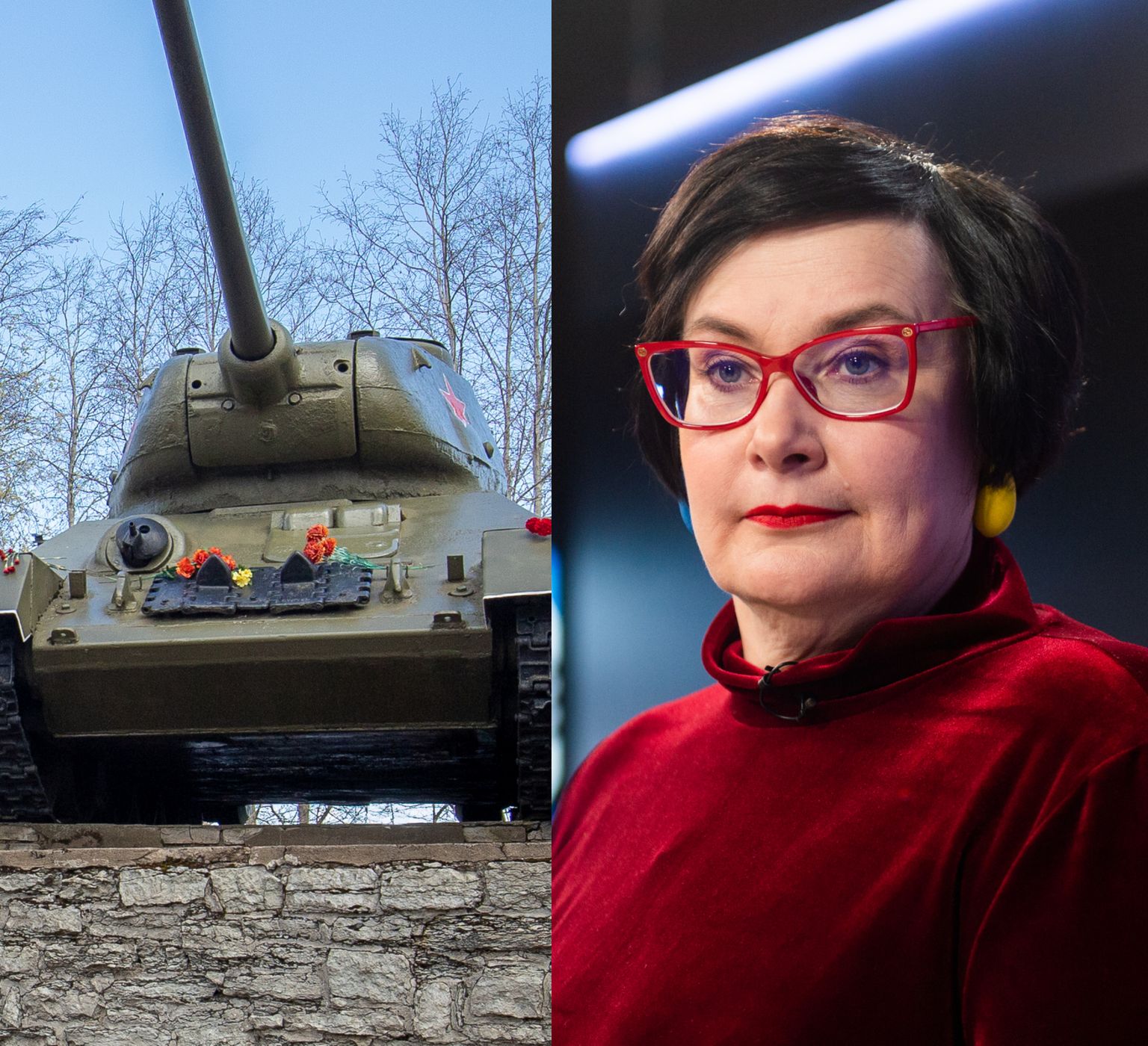 Нарвский танк и Катри Райк.