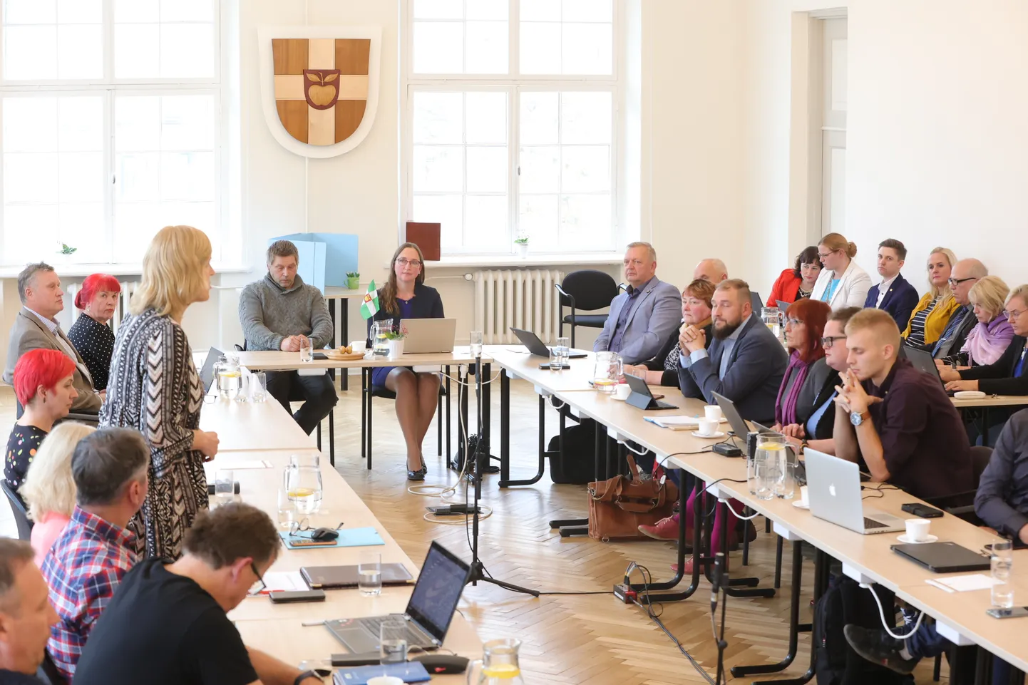 Türi vallavolikogu istungil hääletati ametist priiks senine volikogu esimees Maarja Brause.