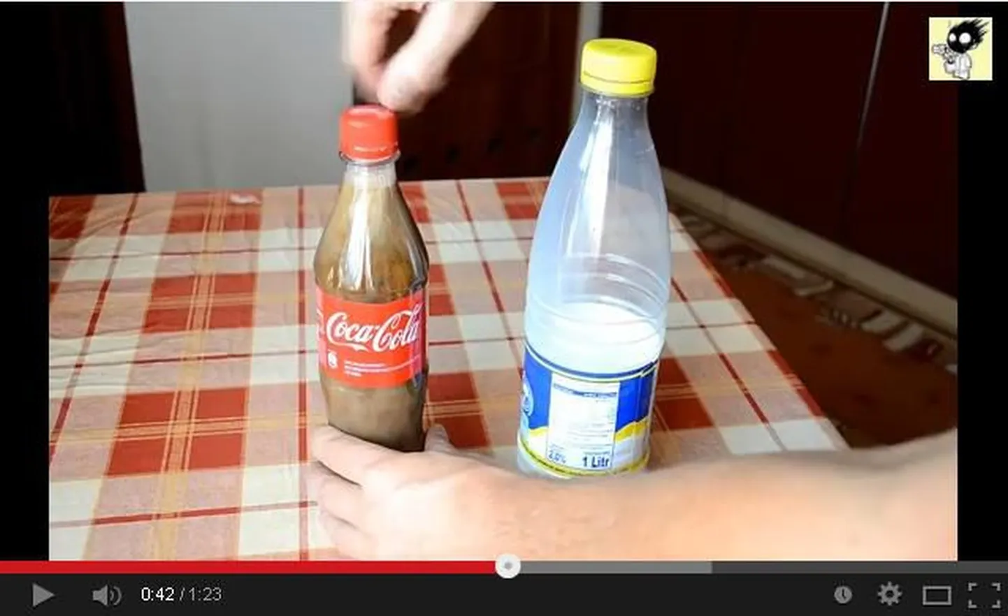 Coca-Cola ei taha piimaga hästi seguneda.