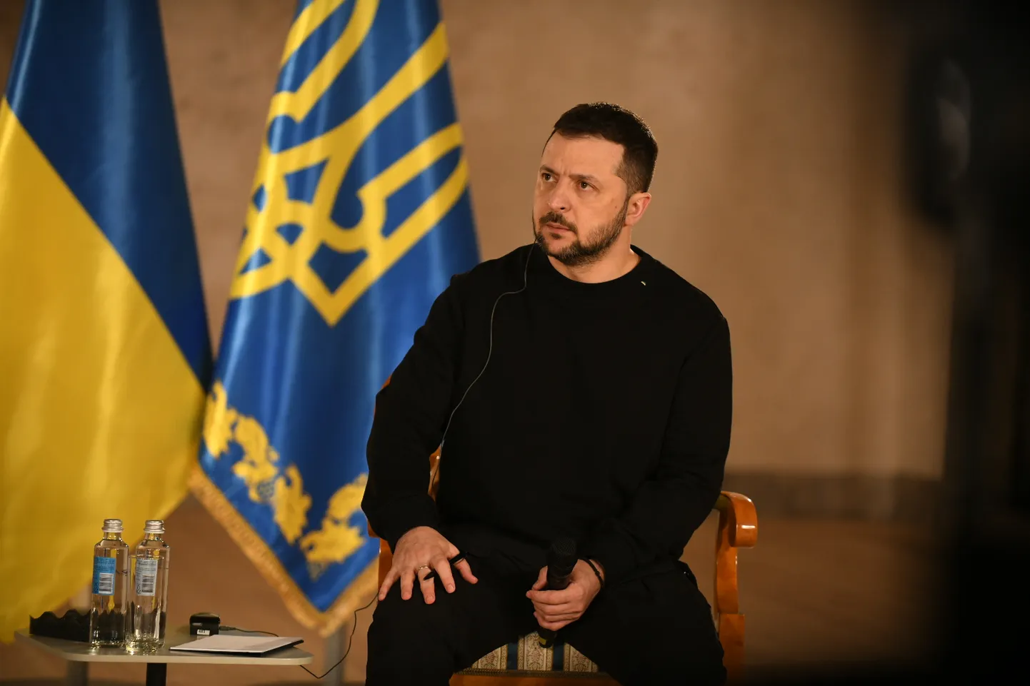 Президент Украины Владимир Зеленский на пресс-конференции в Риге, 11.01.2024.