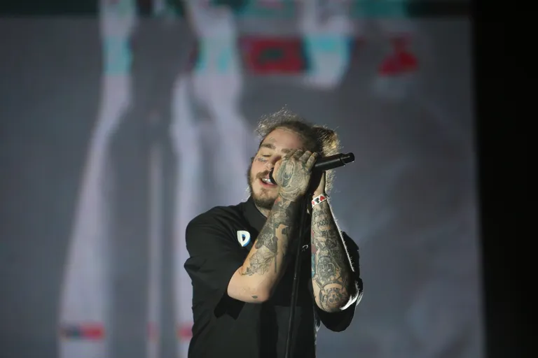 Räppar Post Malone Weekend Festivalil.