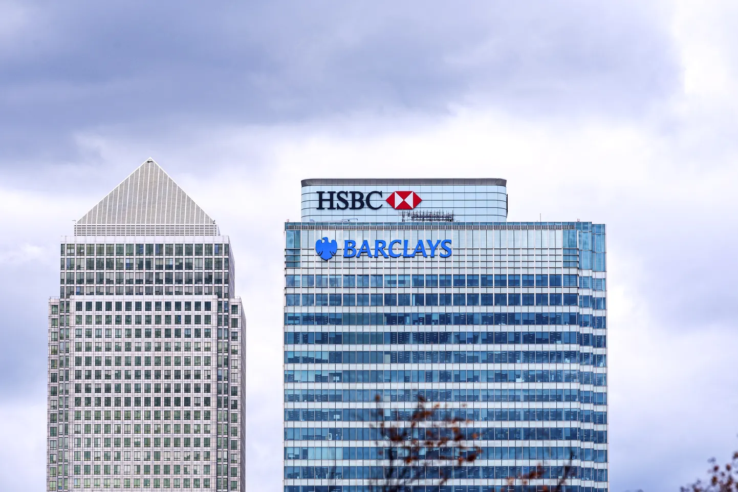 Canary Wharf finantskeskus Londonis.