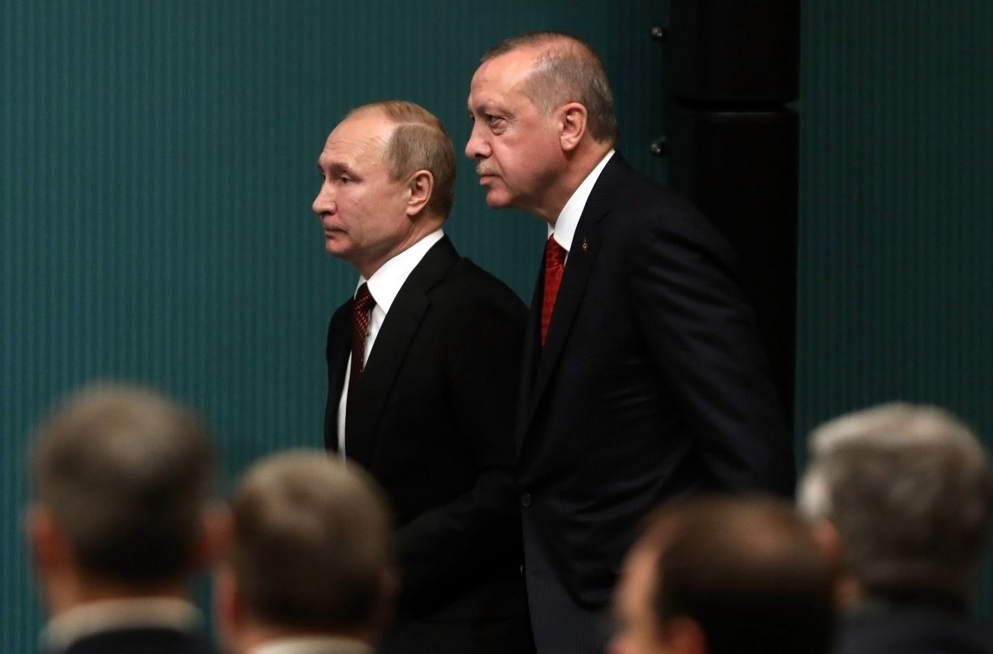 Venemaa president Vladimir Putin (vasakul) ja Türgi president Recep Tayyip Erdogan.