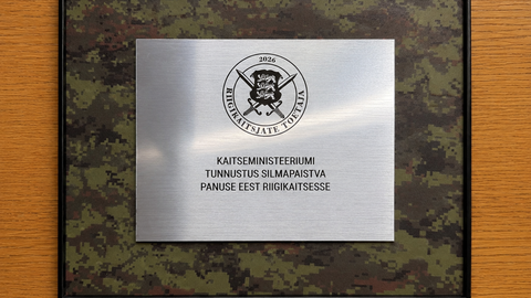 Tapa valda tunnustati riigikaitsjate toetaja hõbetasemega