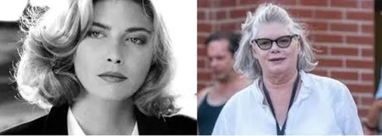 Kelly McGillis nooremana (vasakul) ja nüüd