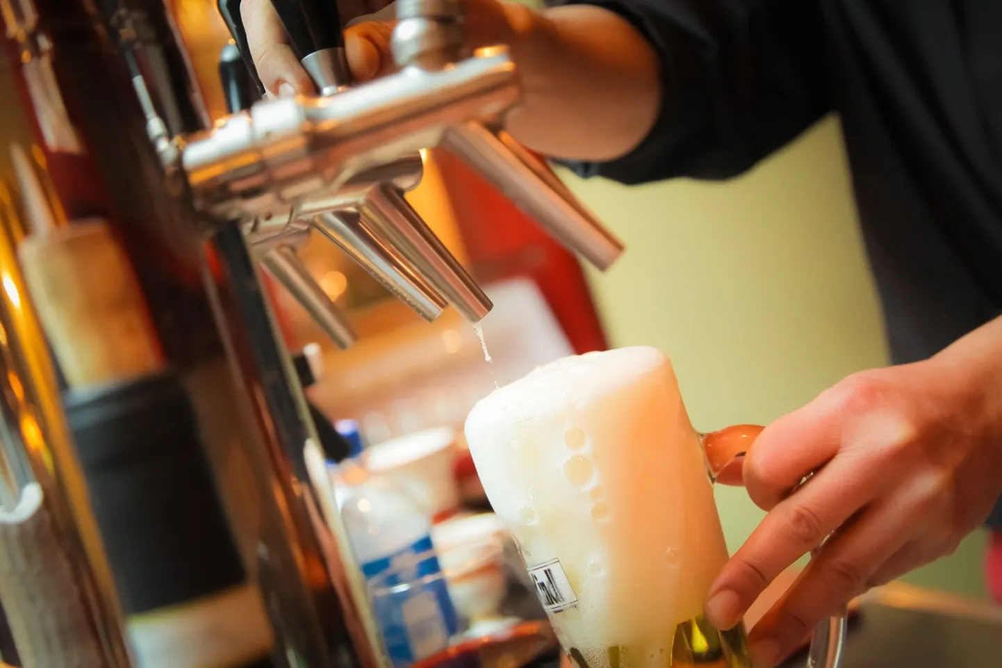 Alkoholi müük. Foto on illustreeriv.