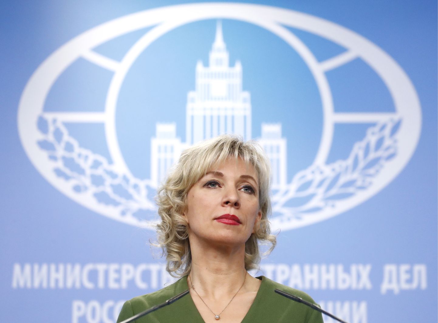 Pildil on Venemaa välisministeeriumi kommunikatsiooniosakonna direktor Maria Zahharova.