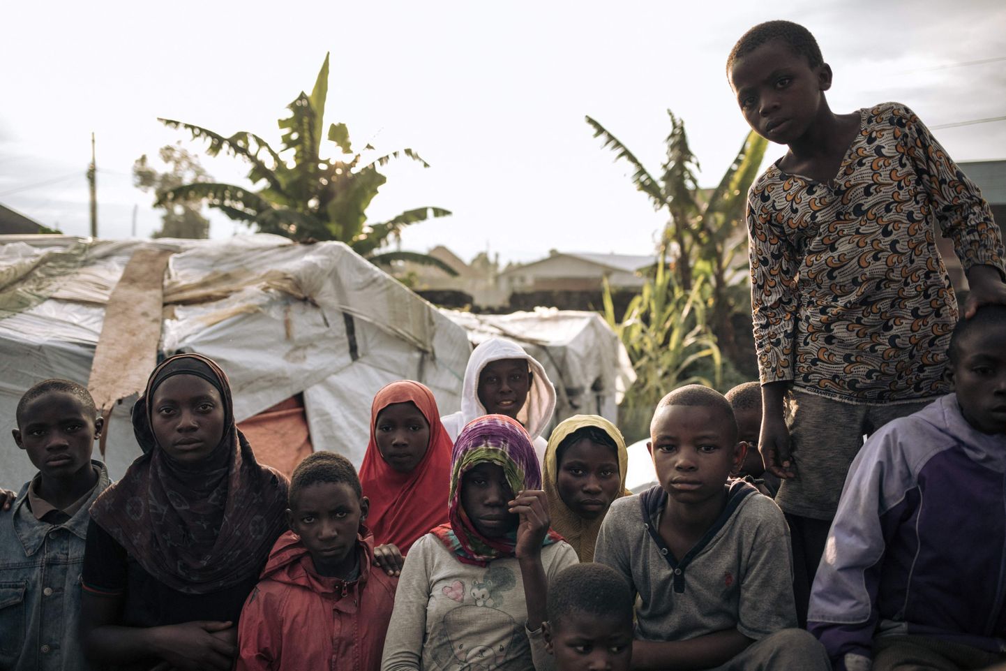 Põgenikelaager Kongo DV idaosas Gomas.