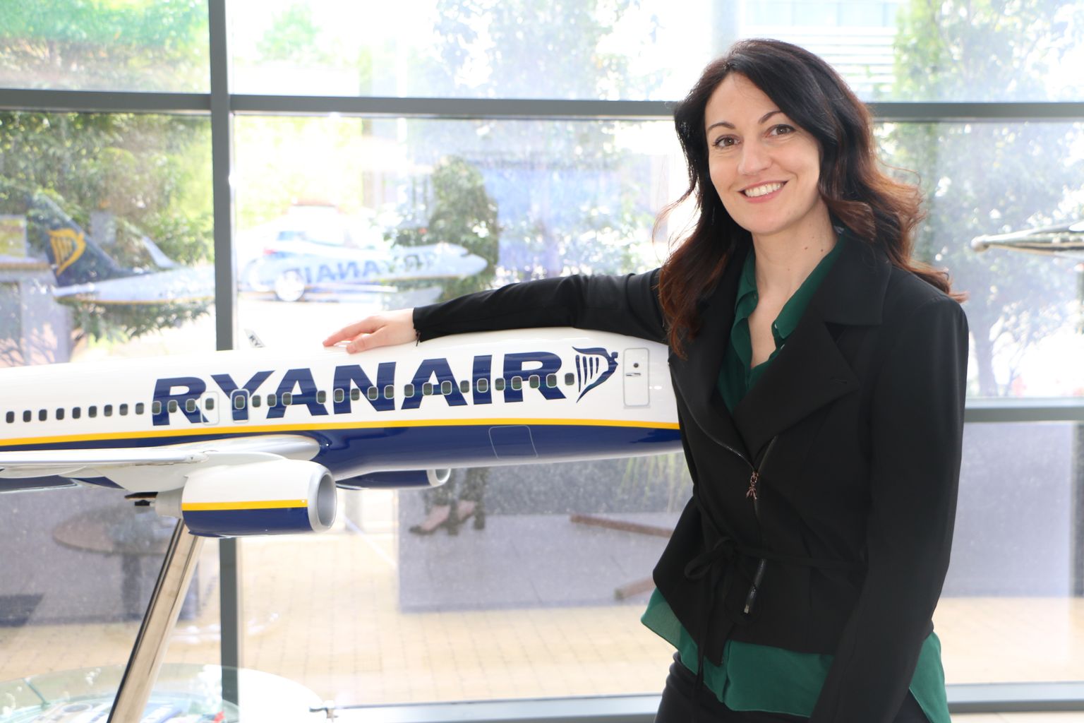 "Ryanair" Tirdzniecības un mārketinga vadītāja Kiara Ravara.
