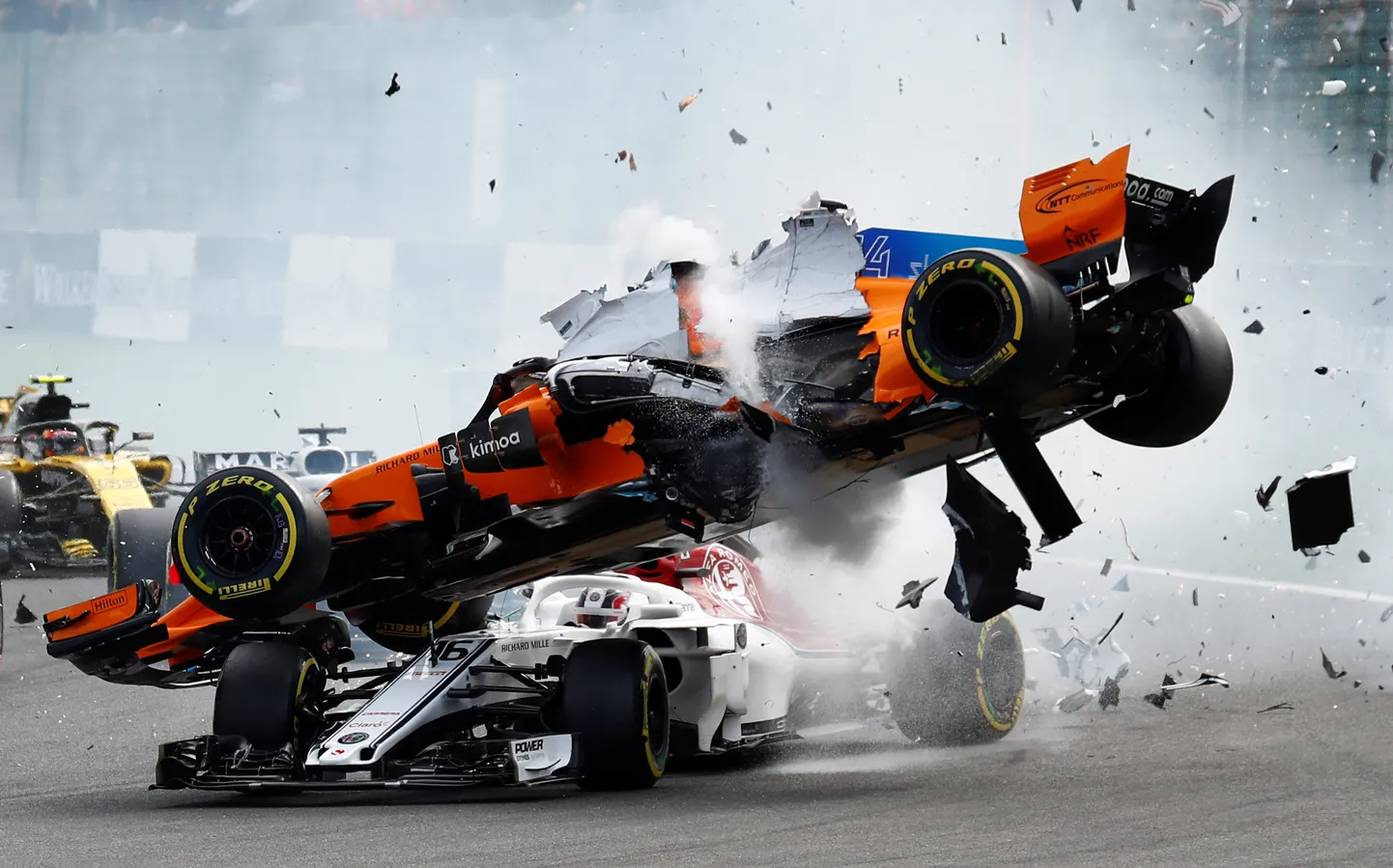 Belgia GP alguses toimunud karm avarii