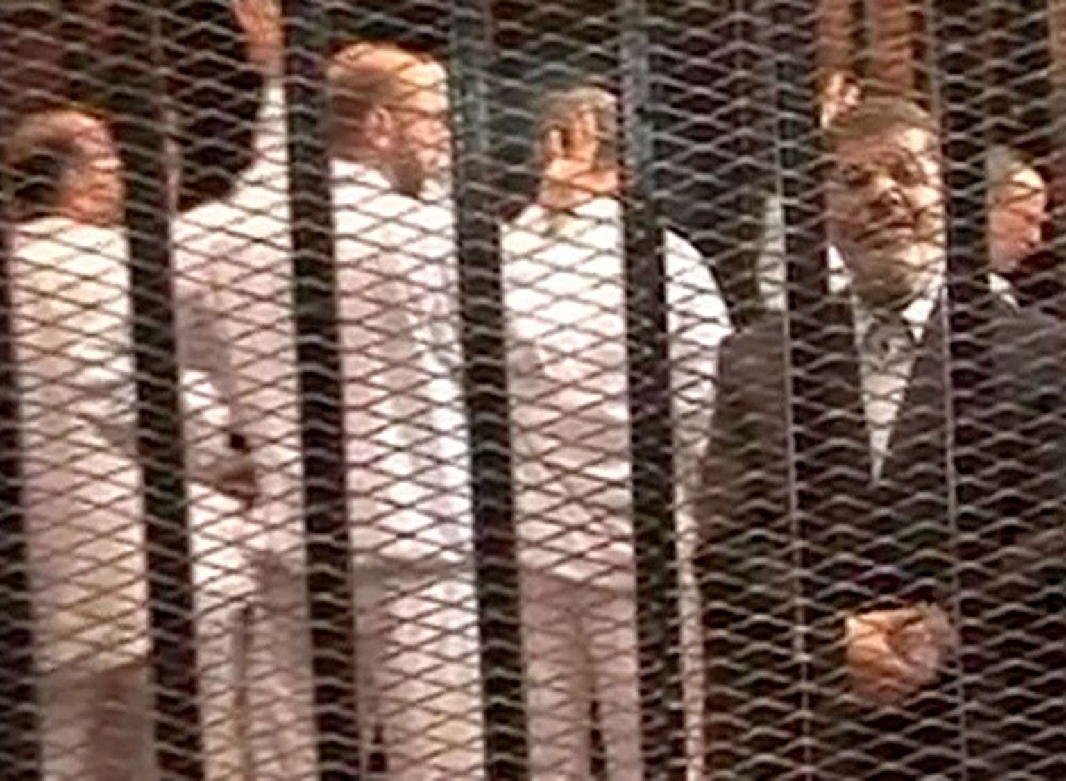 Mohamed Morsi eile Kairo kohtus.