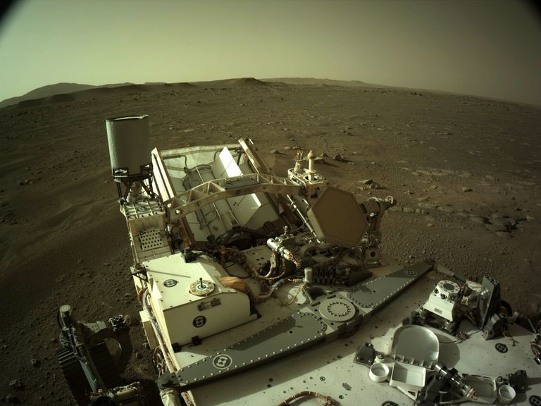 NASA zonde "Neatlaidība" (Perseverance) uz Marsa.