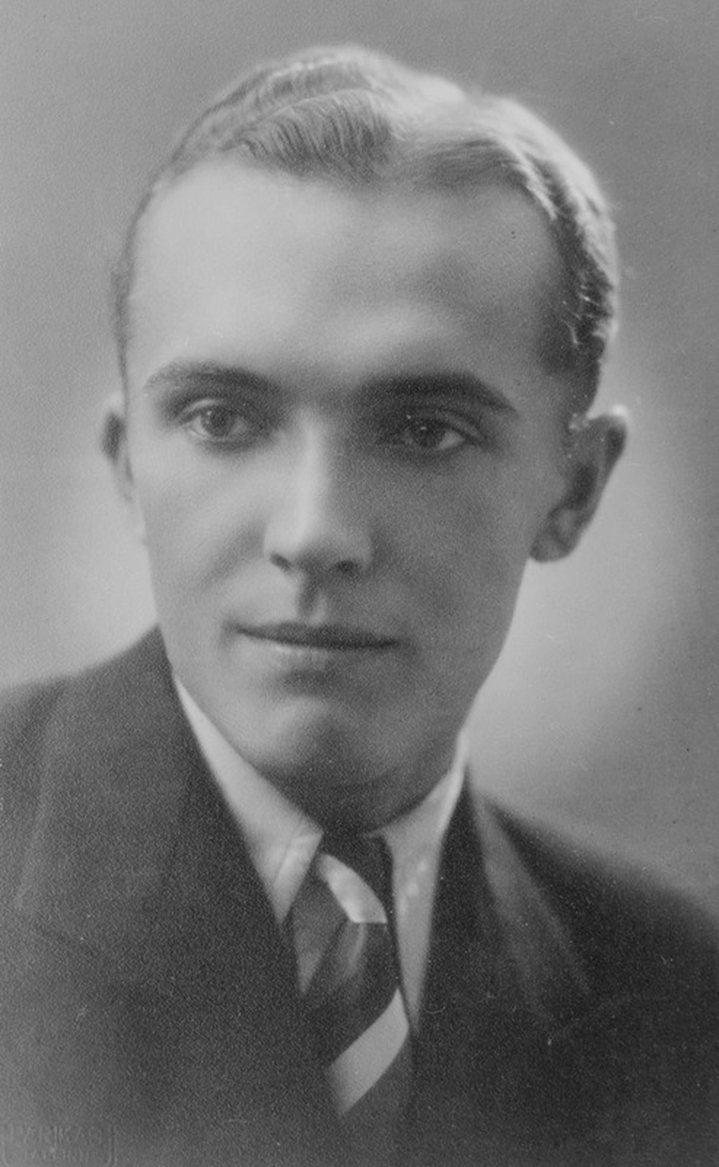 Raimond Valgre, portree, 1938, ETMM _ 10985 Fk 98990/r, Eesti Teatri- ja Muusikamuuseum