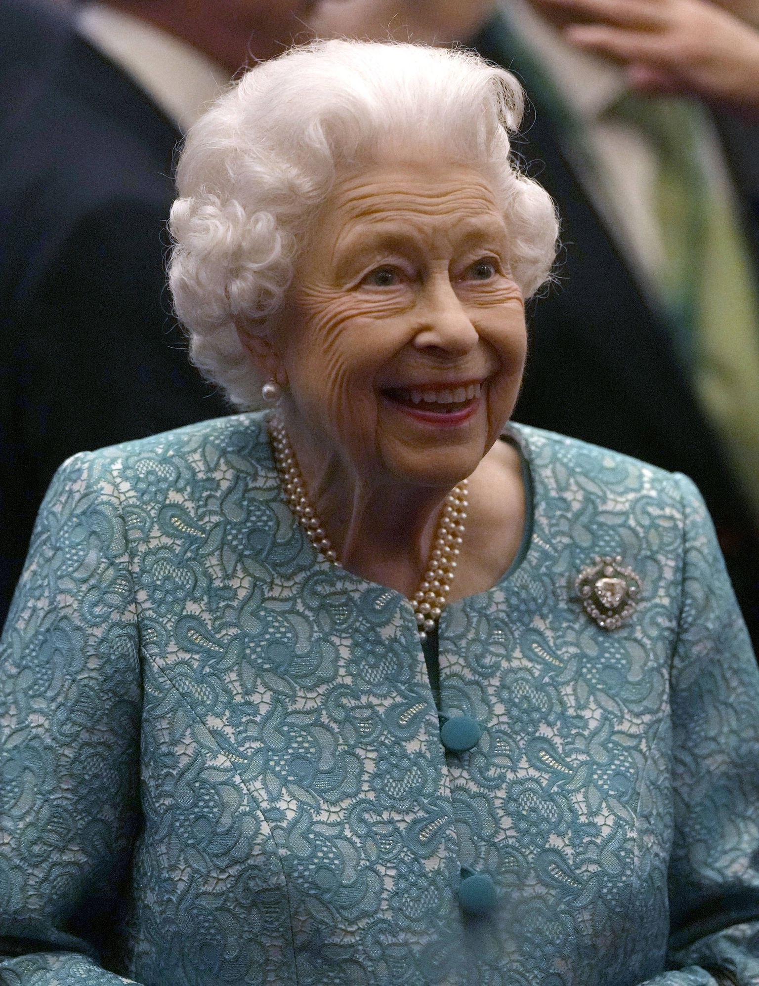 Briti kuninganna Elizabeth II 19. oktoobril 2021 Windsori lossis, kus toimus ärifoorum