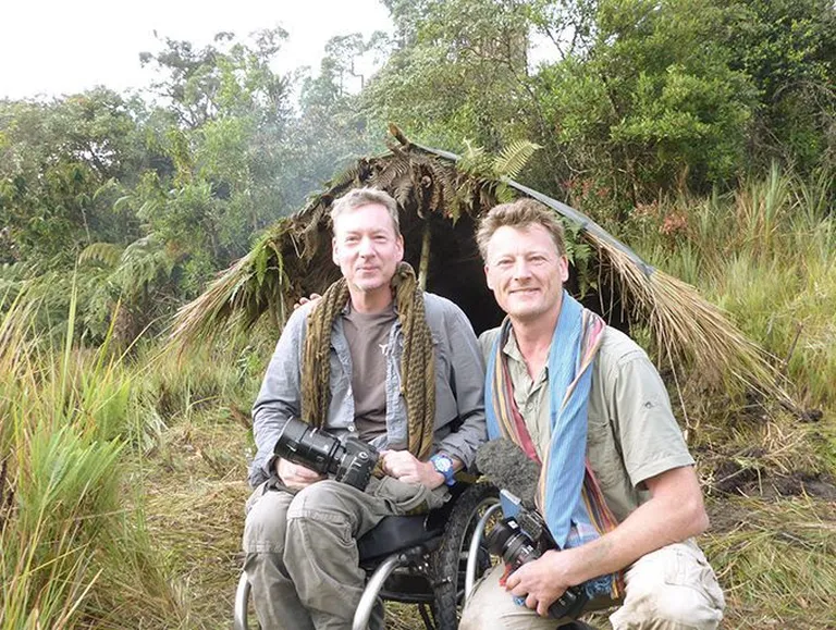 Benedict Allen (paremal) ja Frank Gardner
