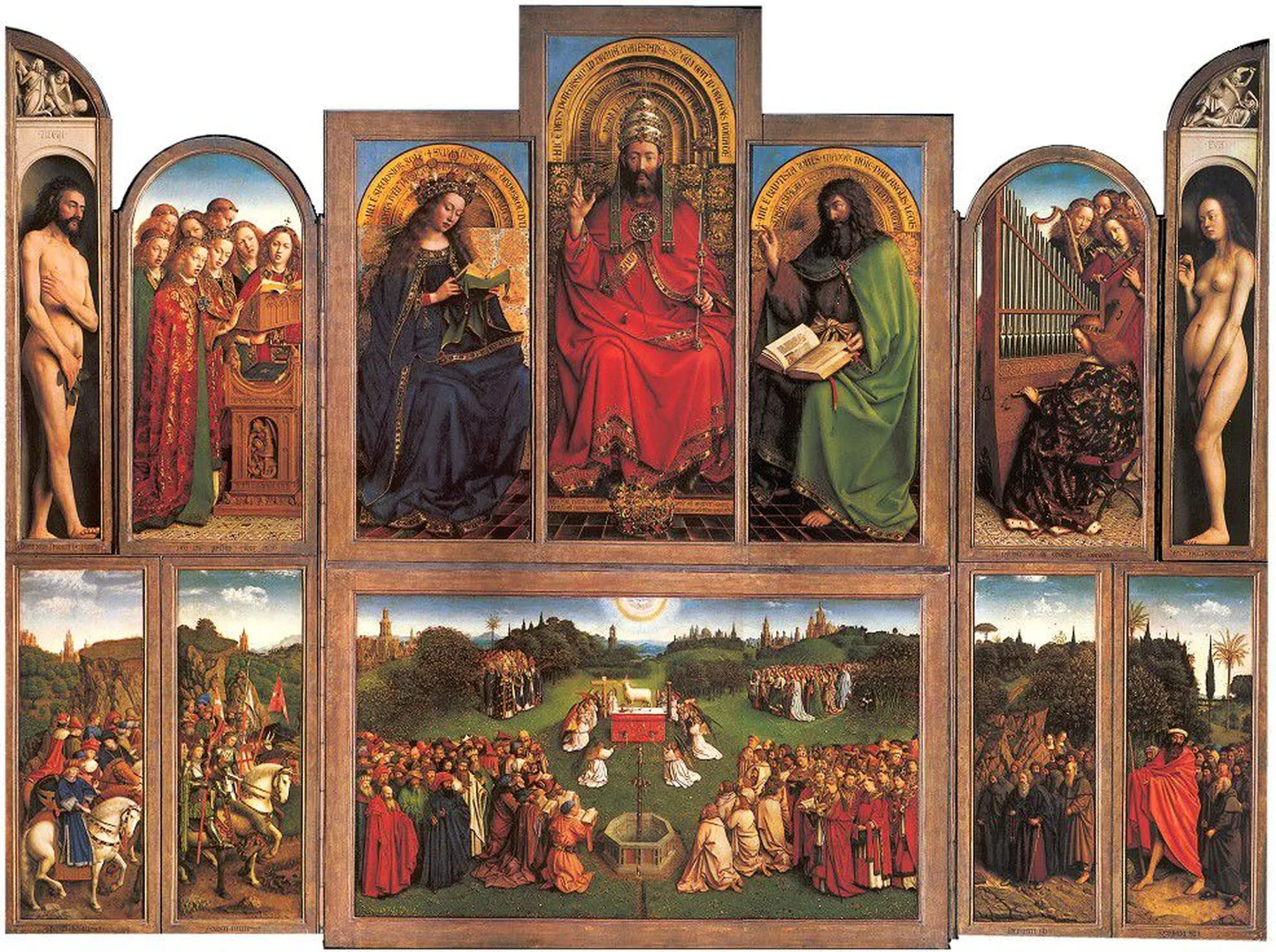 Genti St Bavo katedraali altar.