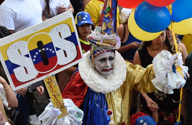 Valitsuse vastu protestivad venezuelalased