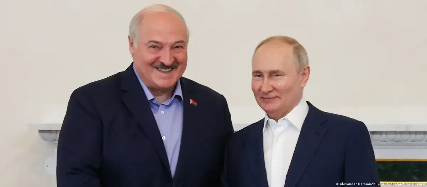 Александр Лукашенко и Владимир Путин в Санкт-Петербурге