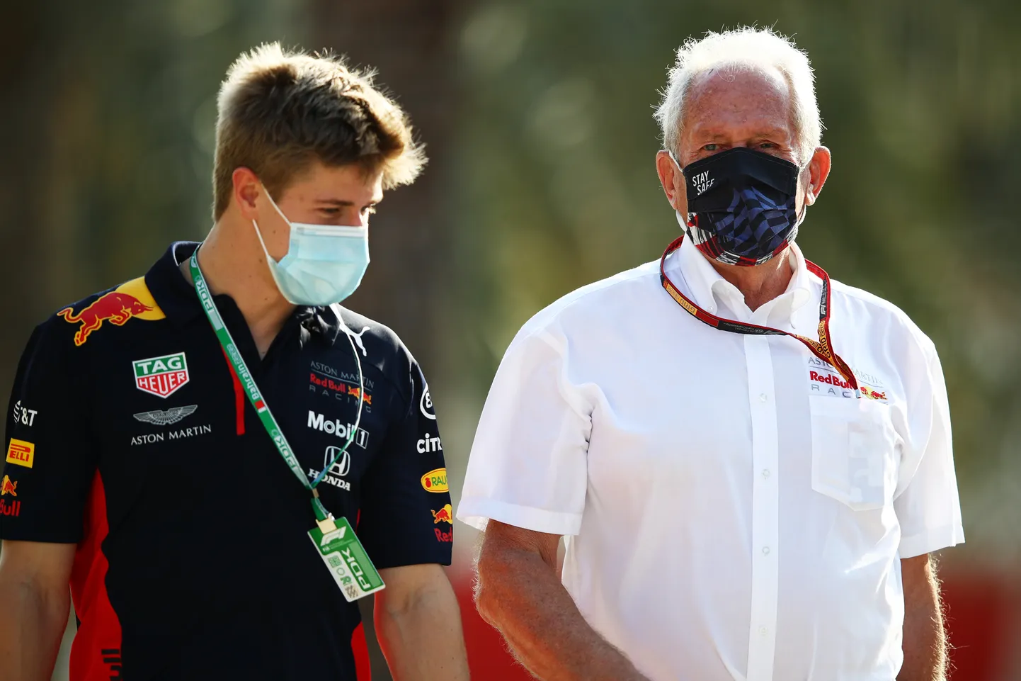 Jüri Vips (vasakul) ja Helmut Marko.