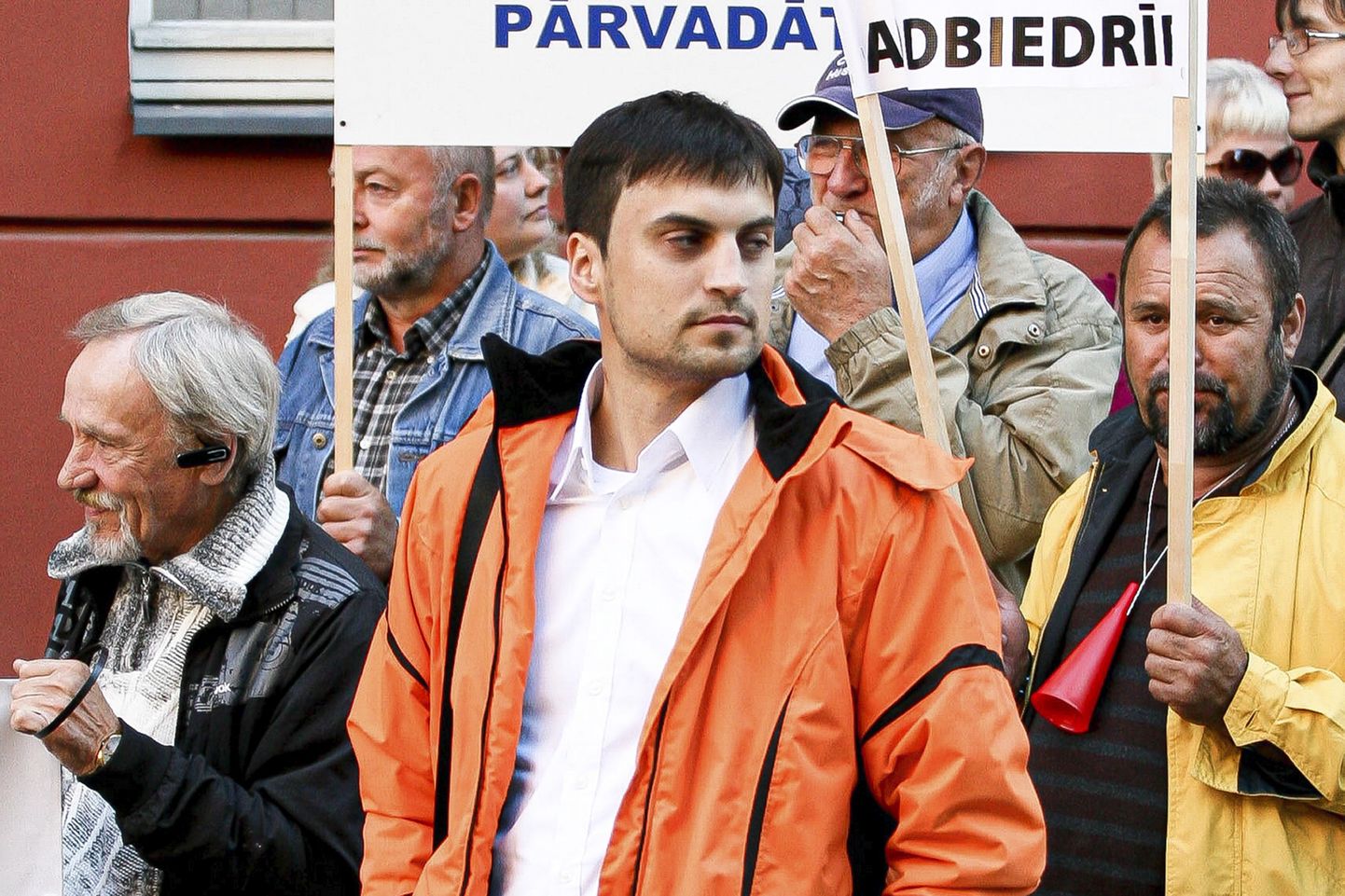 Marat Kasem 2015. aastal Riias meeleavaldusel.