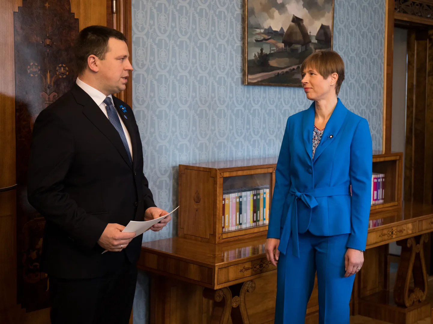 Peaminister Jüri Ratas ja president Kersti Kaljulaid.